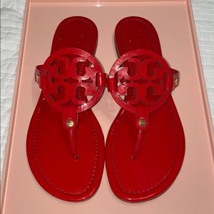 Red Tory Burch Miller Sandals